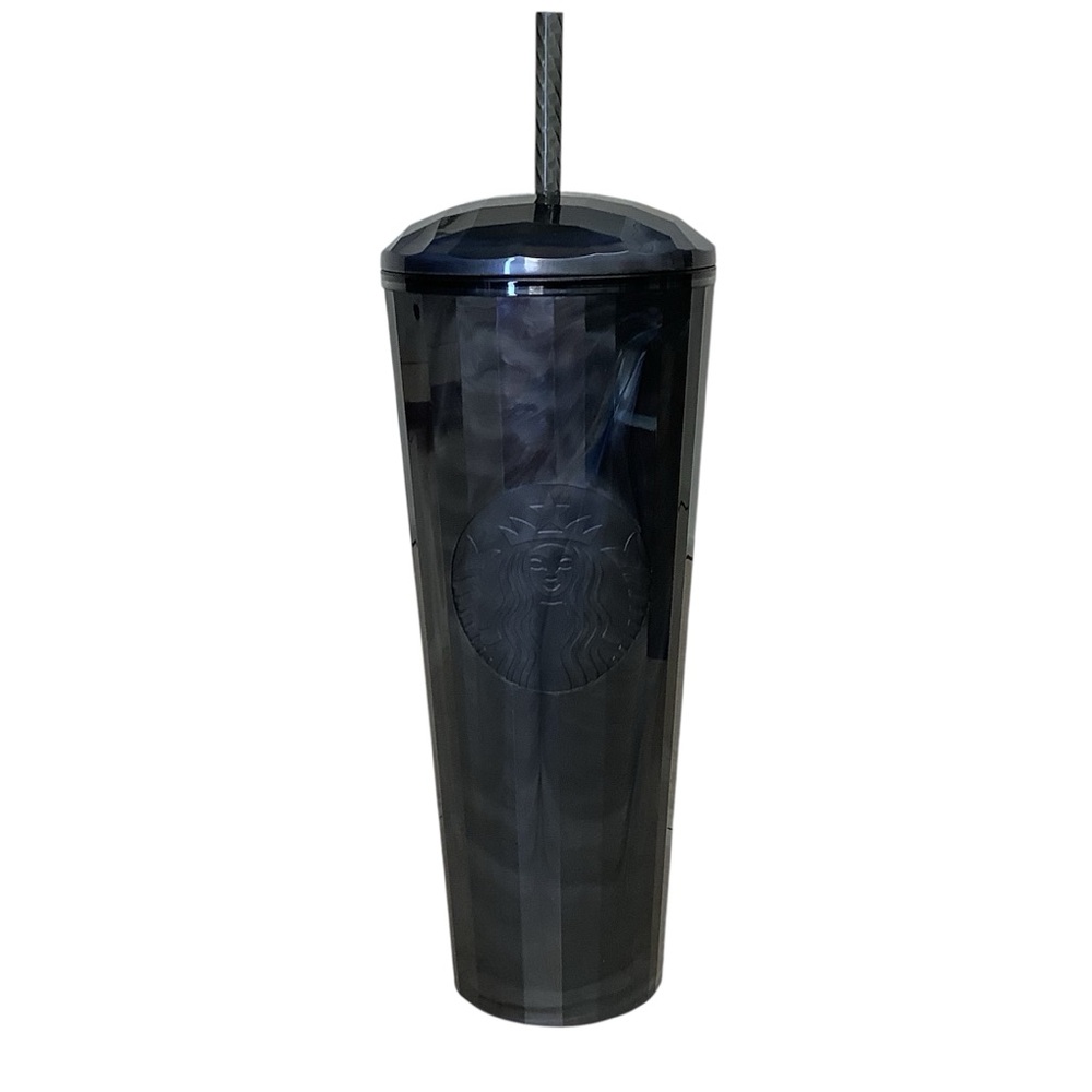 NEW!! Starbucks Iridescent Black Pearl Marbled Venti Cold Cup Tumbler 24oz